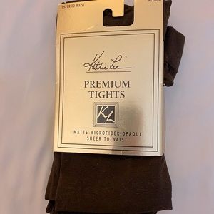 NWT mahogany (dark brown) tights.  Size Medium